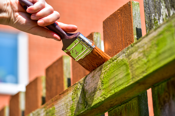 How do I stain an older fence?