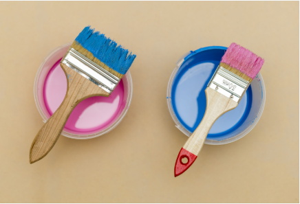 Two Colors of Paint 